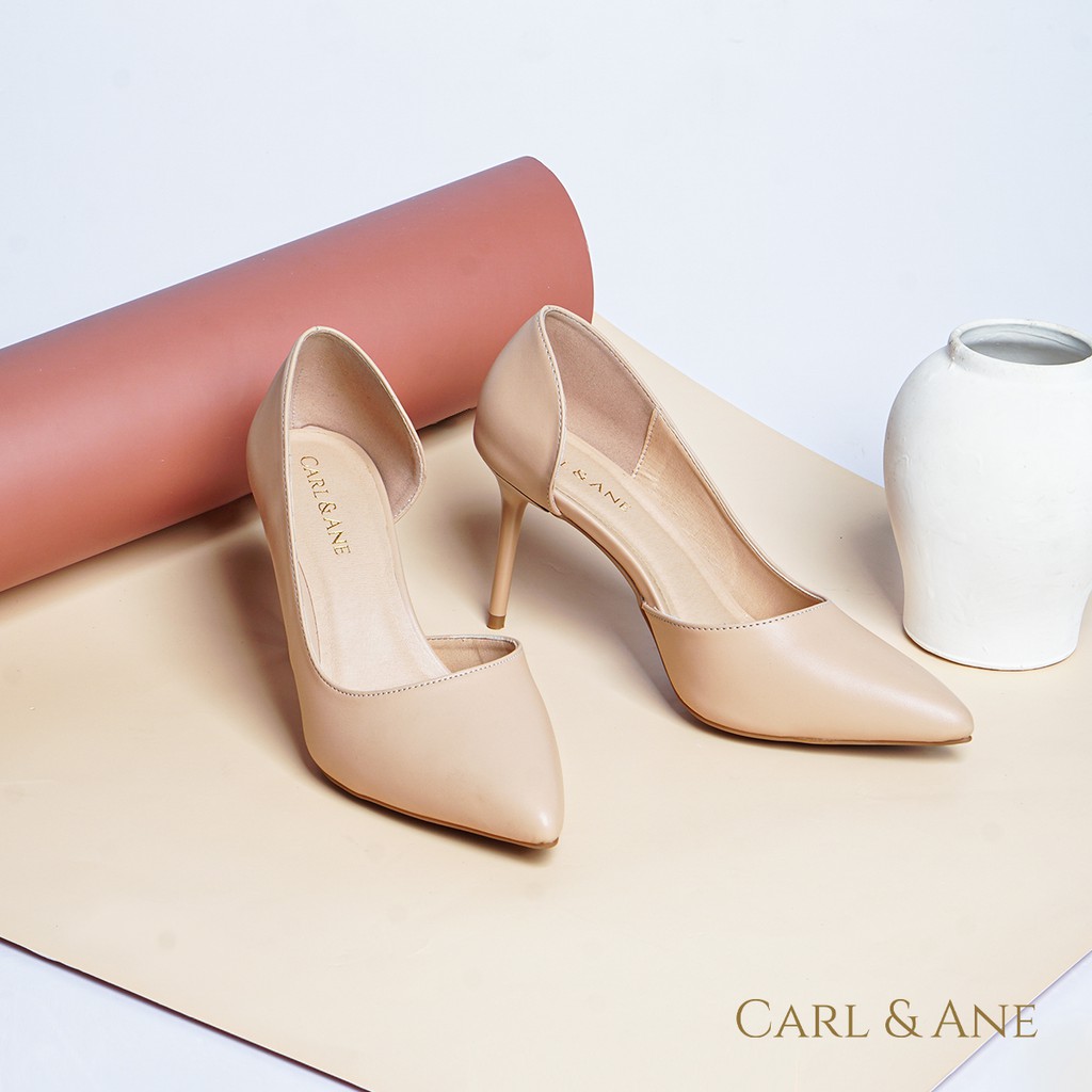 Carl & Ane - [Form lớn lùi 1 size] Giày cao gót nữ cao 9cm màu hồng _ CP001