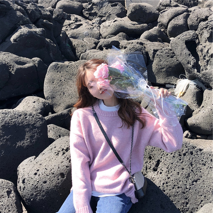 Áo sweater dáng rộng phong cách Hàn Quốc trẻ trung hợp thời trang dành cho nữ 2020 | BigBuy360 - bigbuy360.vn