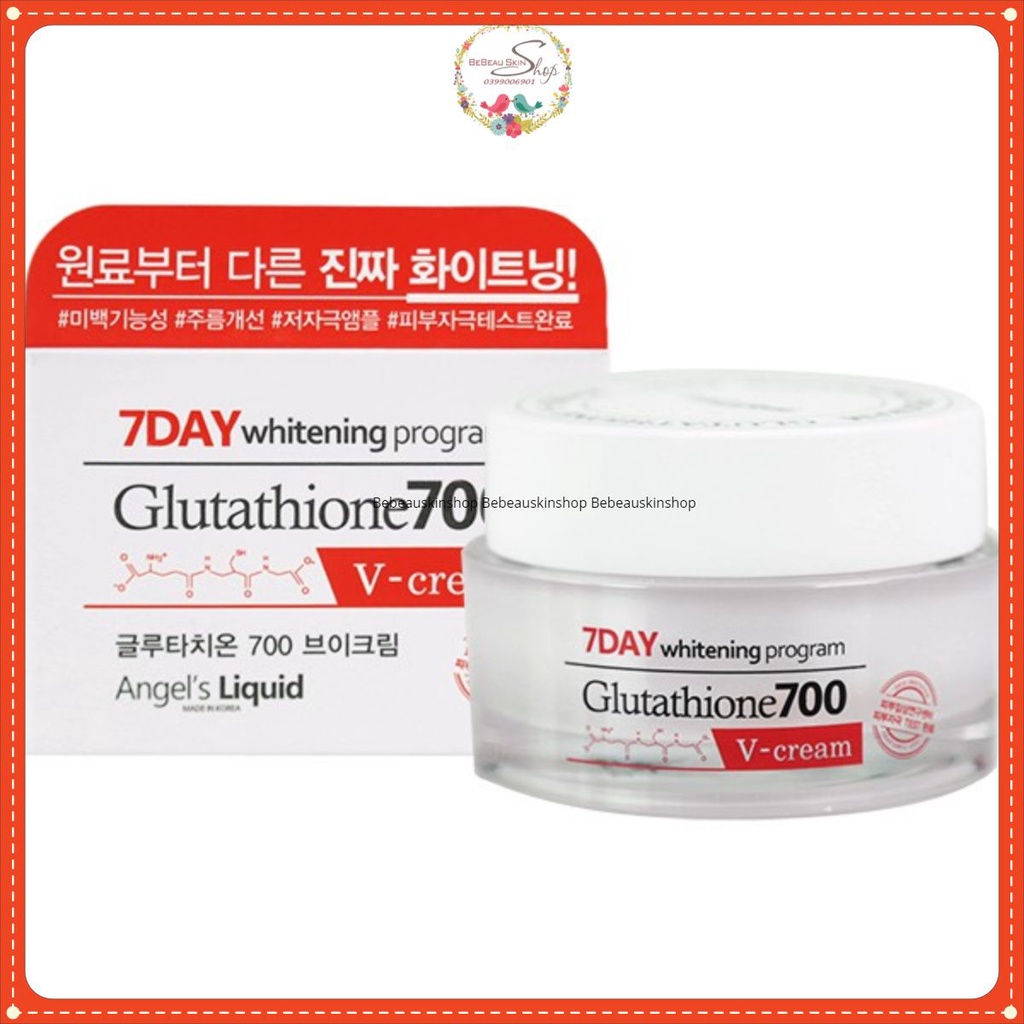 Kem trắng da whitening program Glutathione 700 V- cream