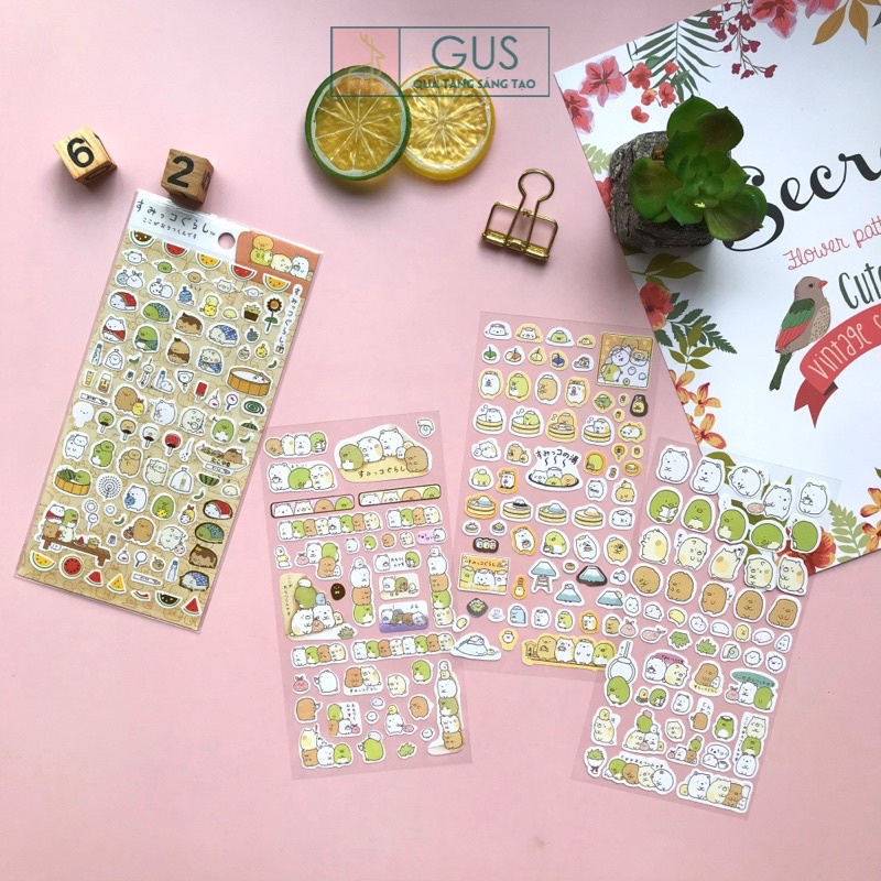 Sticker dán Cao Cấp trang trí quà tặng sáng tạo GusShop