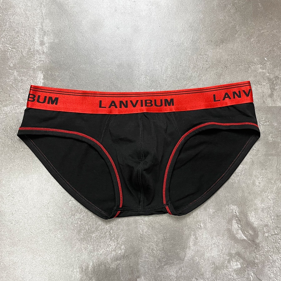 QUẦN LÓT NAM - Dạng Tam Giác Brief - LANVIBUM Lưng Bản Ánh Kim