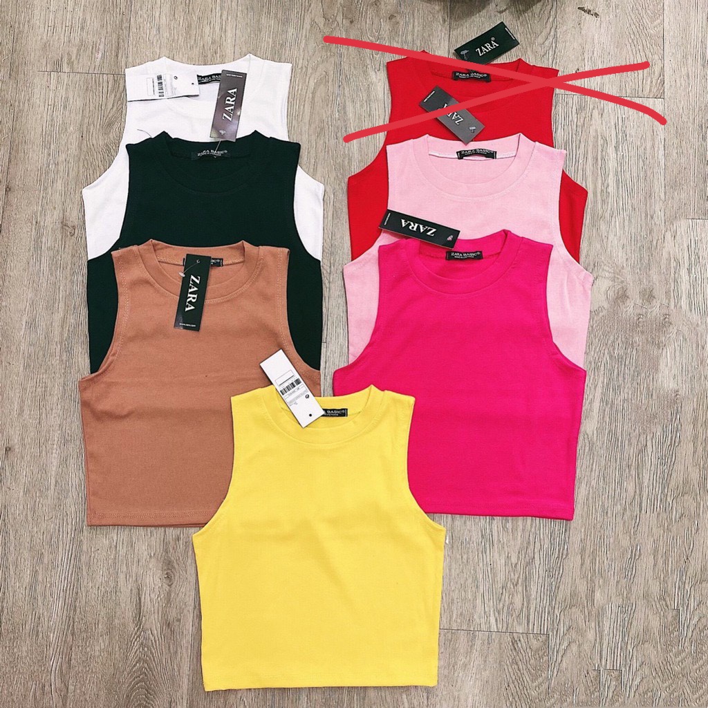 Áo thun ba lỗ bozip dáng croptop mẫu Basic bán quanh năm đủ màu