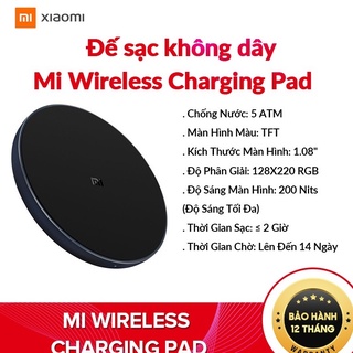 Đế sạc không dây Xiaomi Mi Wireless Charging Pad - Sạc Nhanh 10W - Chuẩn Qi - Chính Hãng DGW