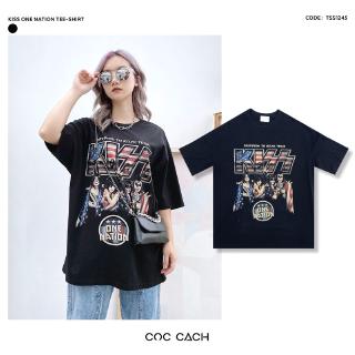 Unisex áo phông kiss one nation tss1245