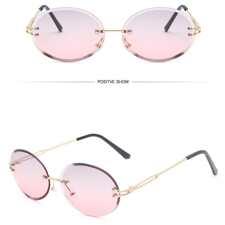 Kính Mát Gọng Kim Loại Tròn Cho Nam Và Nữ