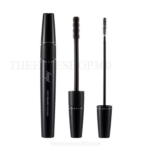 Mascara 2 đầu đa năng 2 IN 1 Curling Mascara fmgt The Face Shop (01 Black - Đen)