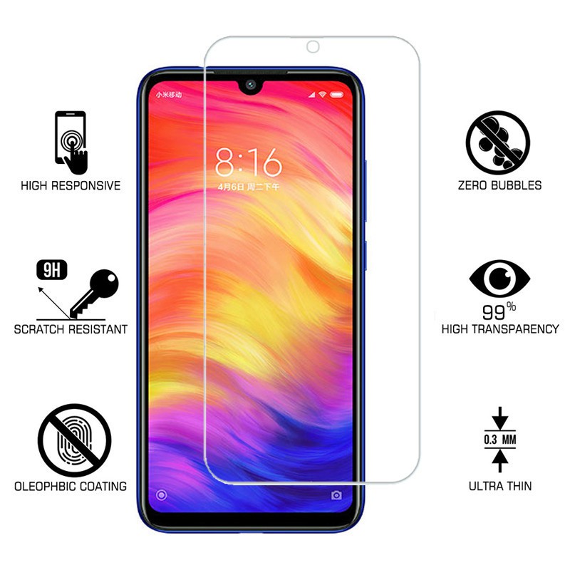 Kính cường lực cho điện thoại Xiaomi Redmi Note 12 11 10 10S 8T 2 3 4 4X 5A 5 6 7 8 9 9S K20 Pro Max S2 3S 4A S2 Go 7A 8A 9A 9C K40 Gaming
