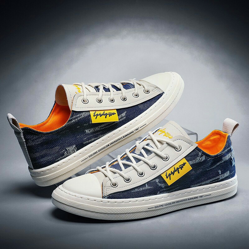 💖 FREESHIP 💖 Giày thể thao nam vải bò rách phối màu | BigBuy360 - bigbuy360.vn