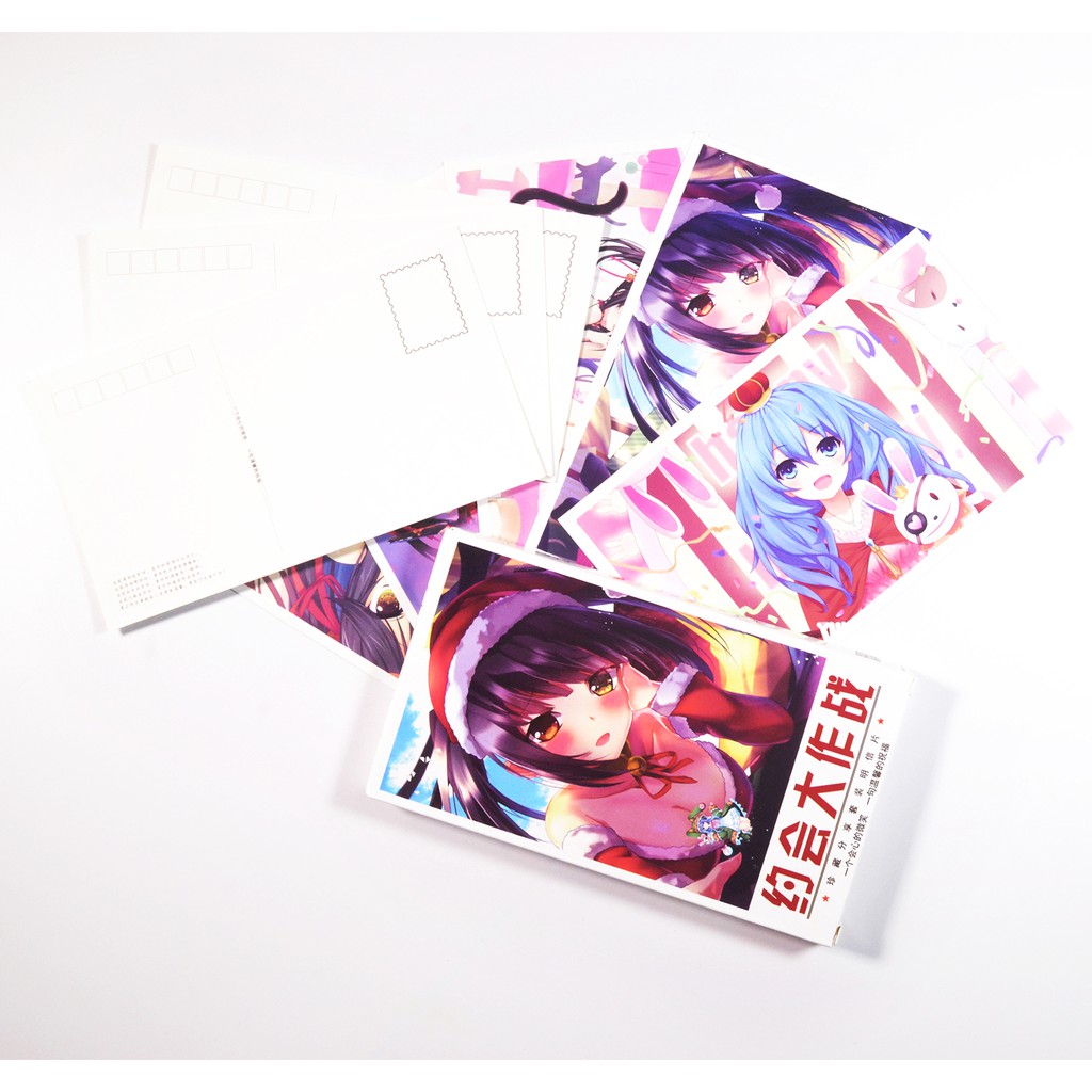 Hộp Postcard, Bưu thiếp Anime - Date a Live 15x9cm [AAM] [PGN22]