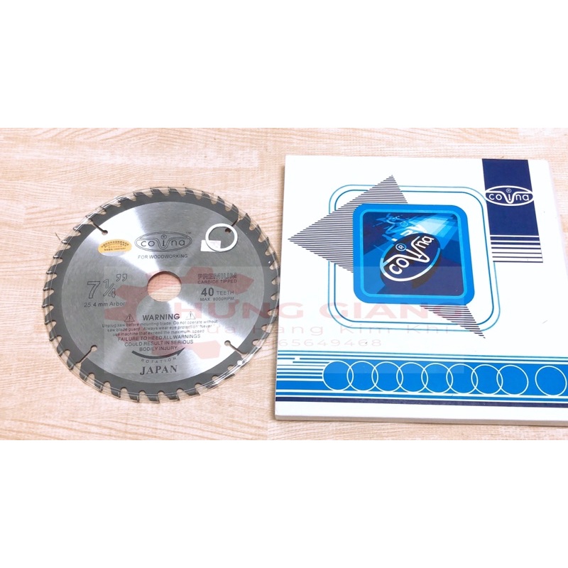 Lưỡi Cắt Gỗ, Hợp Kim COVINA 185mm 40Răng Siêu Bén