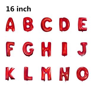 Bóng bay kiểu chữ số màu đỏ kích thước 16 Inch dùng để trang trí tiệc sinh nhật cho bé