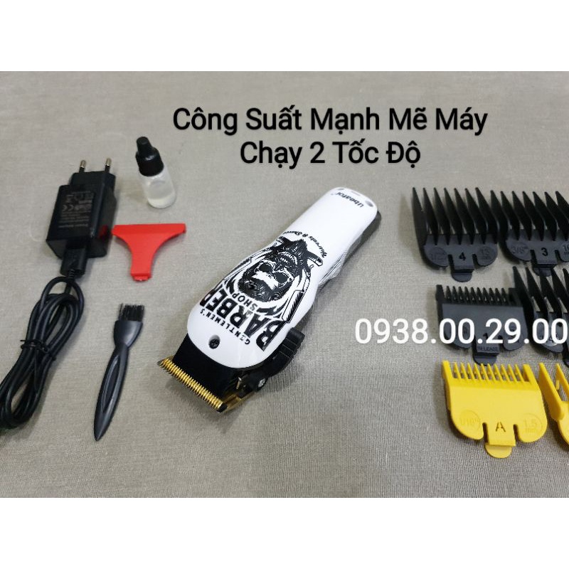 Tông Đơ Cắt Tóc Barber Shop, Tông Đơ Cắt Tóc Chuyên Nghiêp 2 Tốc Độ 15w.(Ảnh thật)