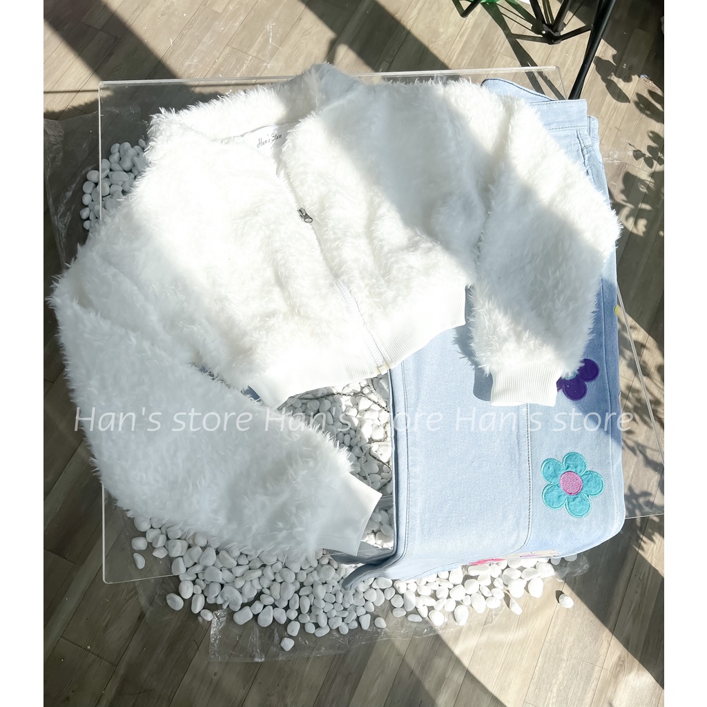 ÁO KHOÁC CROP LÔNG CAO CẤP SIÊU CÁ TÍNH (ẢNH THẬT 1OO%)
