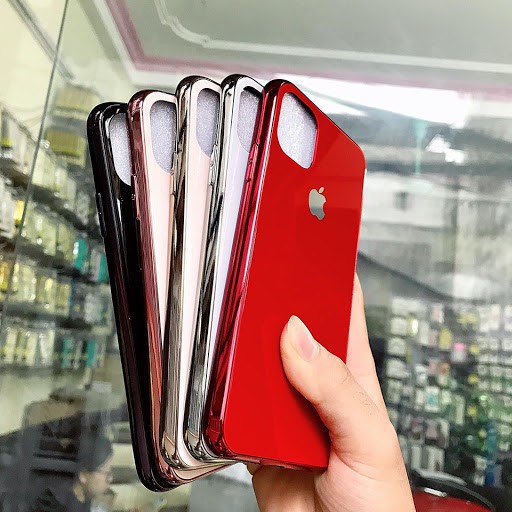 Ốp điện thoại mặt kính cường lực chất lượng cao dành cho IPhone 6 6S 7 8 Plus X XS MAX XR 11 Pro MAX