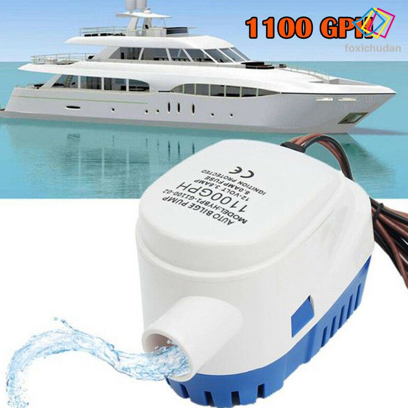 Máy Bơm Nước Tự Động Có Công Tắc 12v 1100gbh Bilge Tiện Dụng