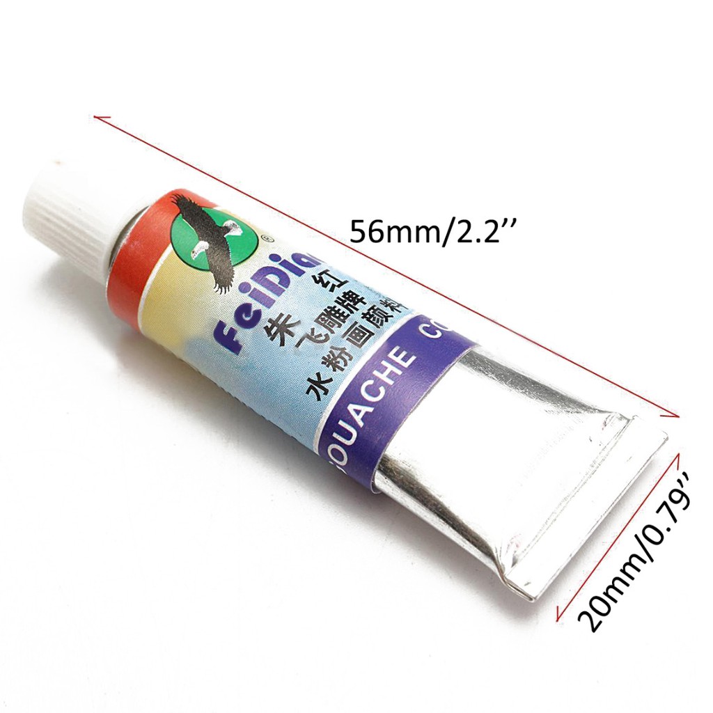 Tuýp Màu Nước 18 Màu 5ml Kèm 2 Cọ Vẽ Tiện Lợi