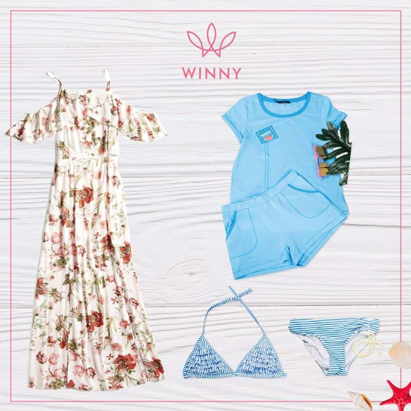 Bộ mặc nhà Winny áo cộc tay quần short cotton SJ 9942 giá 388.000đ