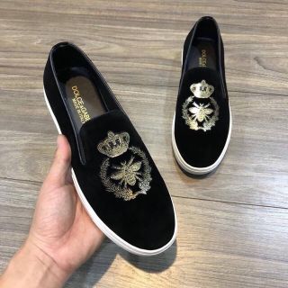 Giày lười nam thêu ong vàng mới