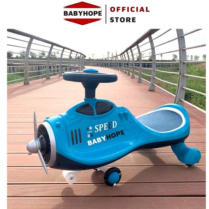 Xe lắc cho bé máy bay SPEED BABYHOPE có nhạc và đèn led tải trọng &gt;100 kg bảo hành 12 tháng