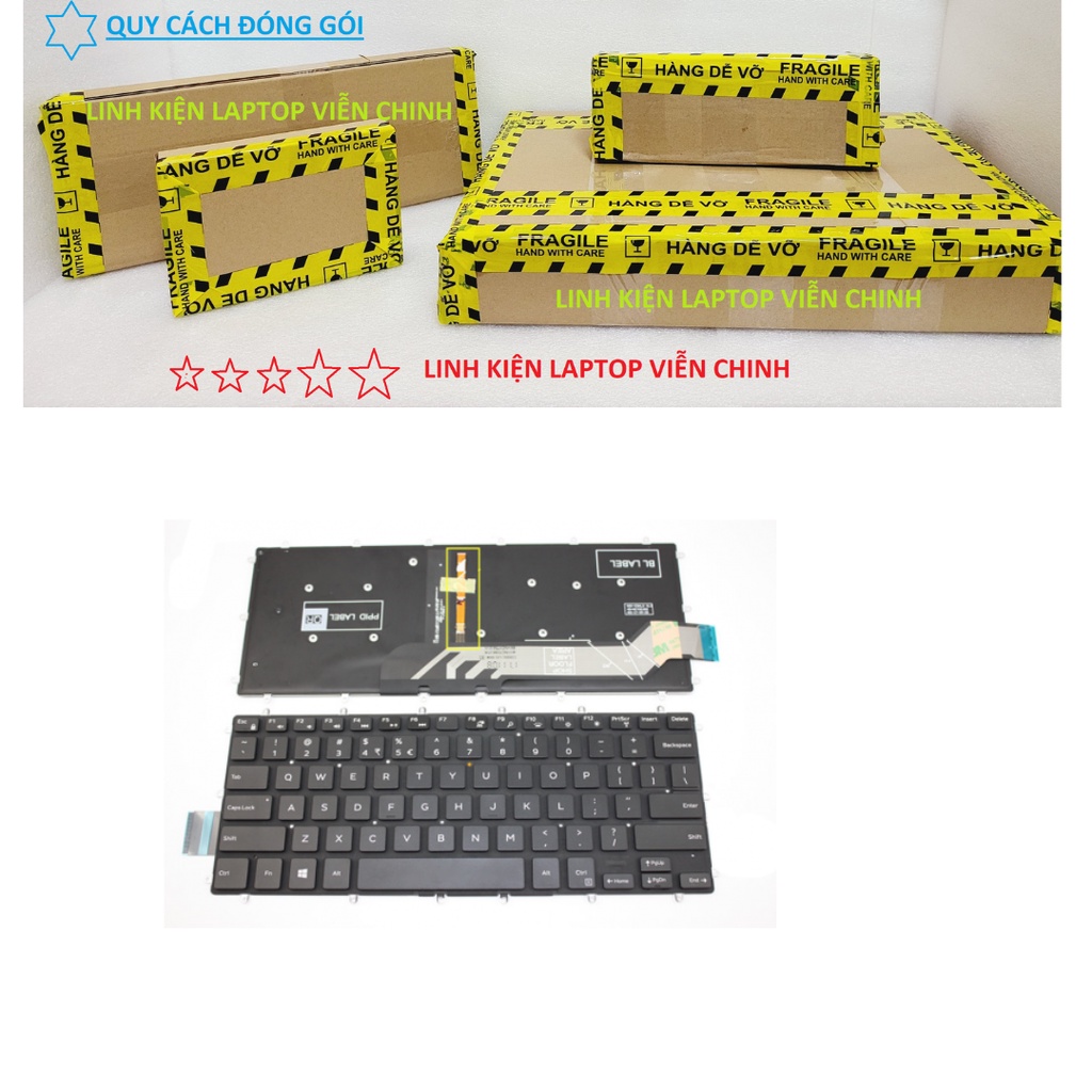 Bàn phím laptop Dell Latitude 13 3379 7368, Vostro 14 3490 5468 5471 – 7466