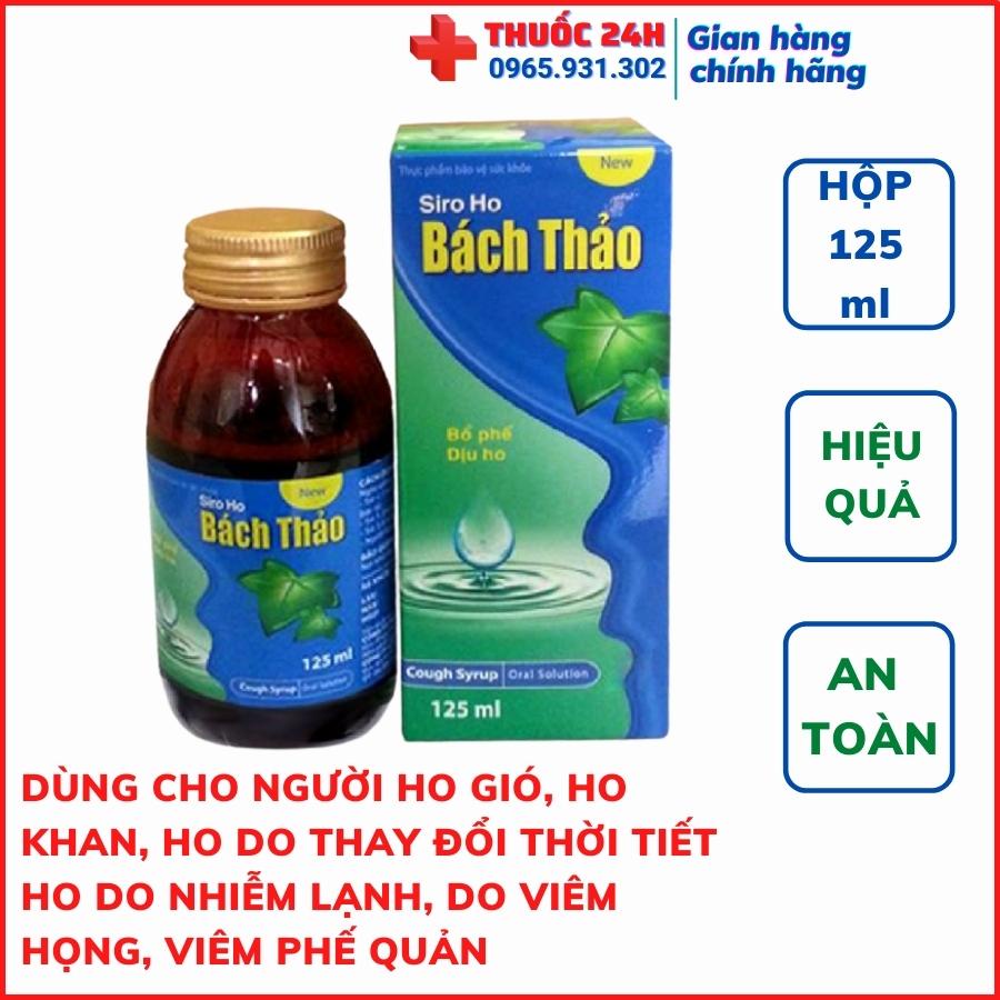 Siro ho Bách Thảo - Hỗ trợ giảm ho, đau họng, ngứa rát cổ họng (chai 125ml)