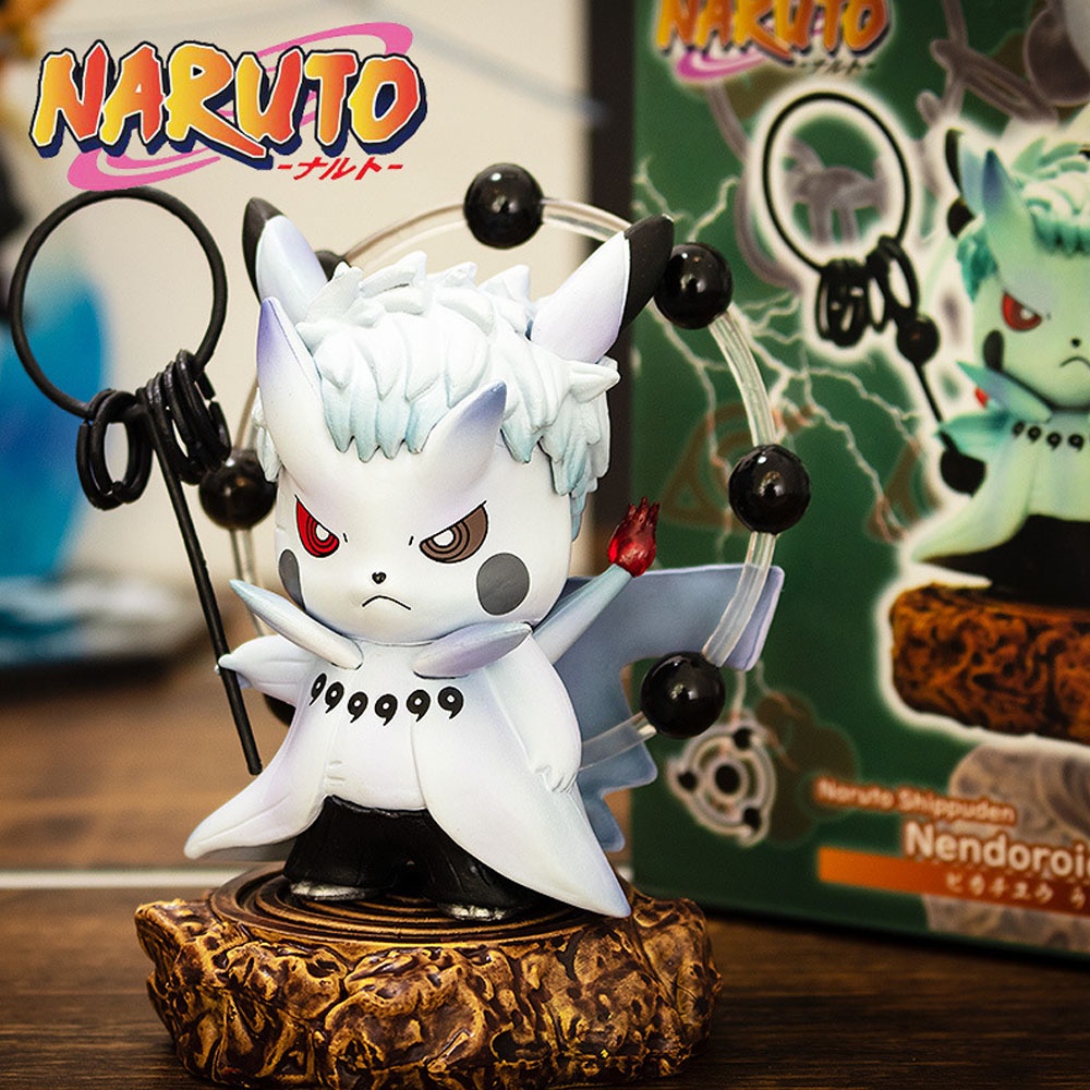 Mô hình nhân vật hoạt hình Pikachu Naruto chất liệu PVC chất lượng cao