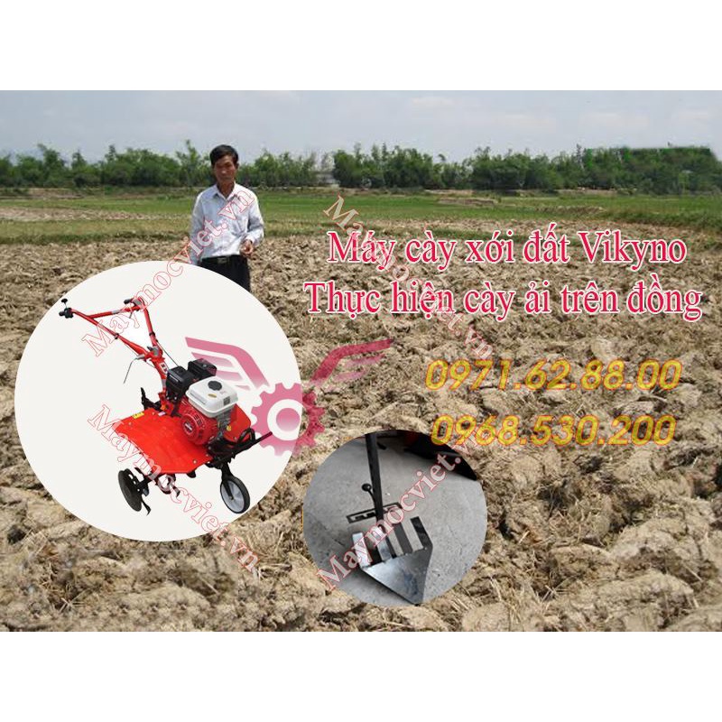 Máy cày bừa ruộng ải Vykino bảo hành 12 tháng miễn phí vận chuyển