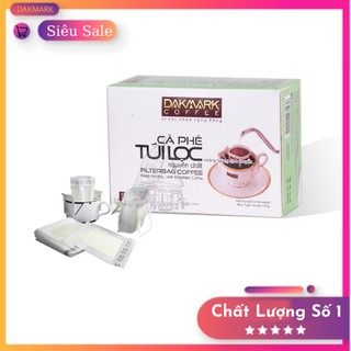 Cà phê phin giấy - Cà phê túi lọc DakMark (hộp 5 gói x 18g)