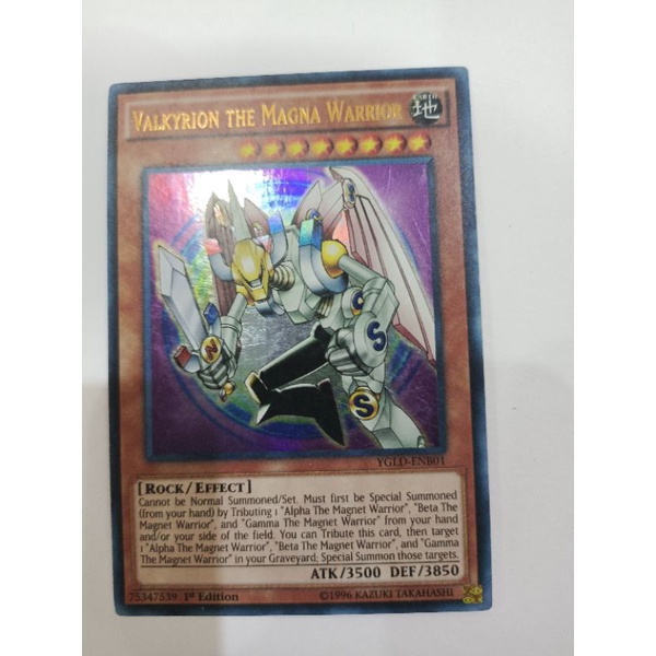 thẻ bài Valkyrion the Magna Warrior - YGLD-ENB01 (Ultra Rare 1st Edition)