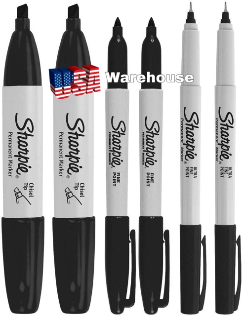 Bút Sharpie đầu Fine USA chính hãng vẽ trên mọi bề mặt