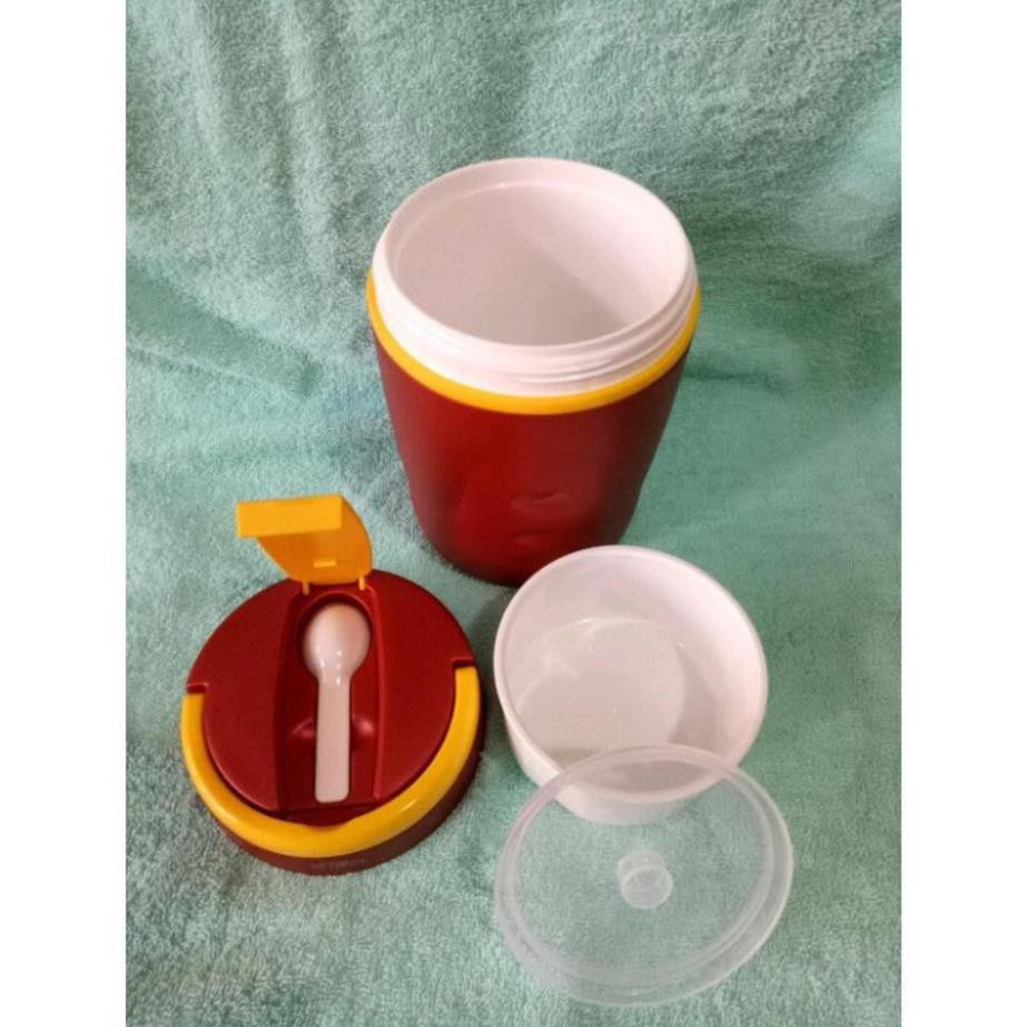 Hộp đựng thức ăn 2 ngăn ruột Inox Việt Nhật Plastic
