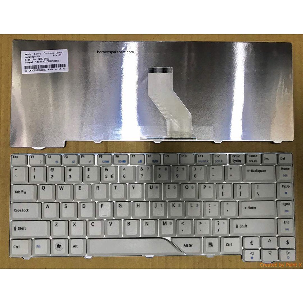 (KEYBOARD) BÀN PHÍM LAPTOP ACER 4710 dùng cho Aspire 4220 4315 4320 4330 4510 4520 4710 4715 4720 4730 4910 4920 4930