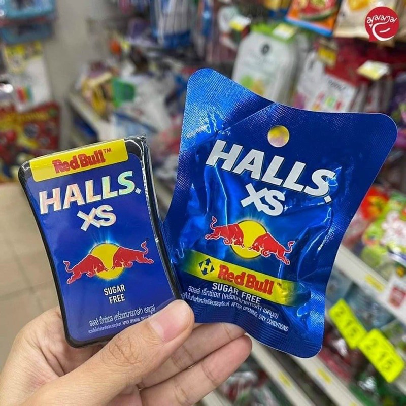 Kẹo ngậm Halls RedBull Thái