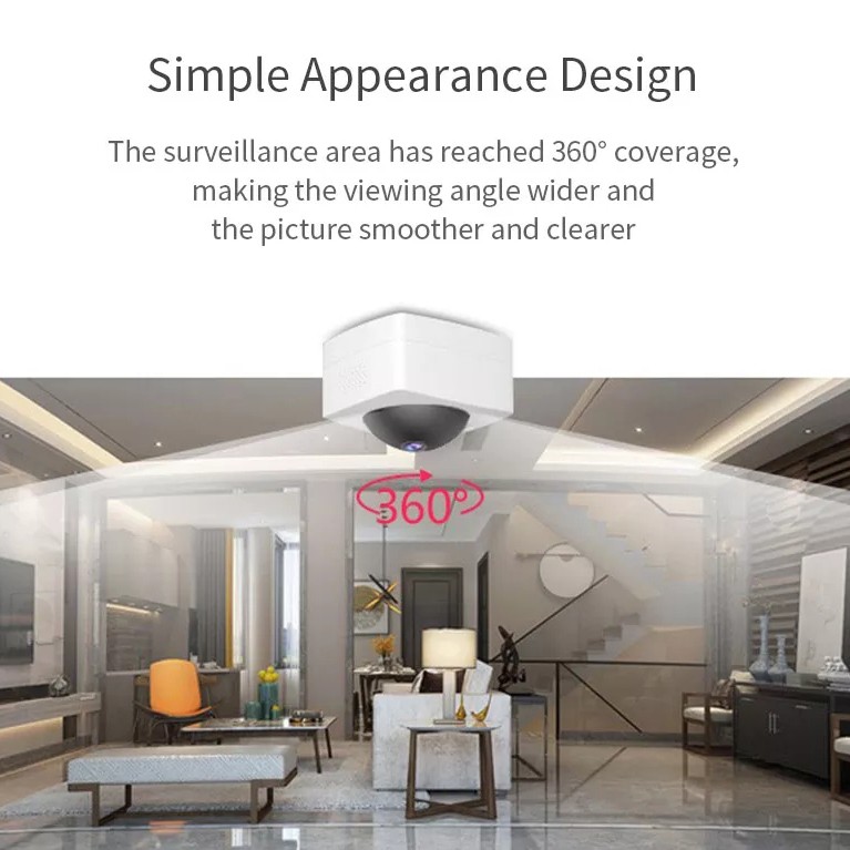 Máy quay thông minh Xiaomi XiaoVV IP HD 1080P xoay 360° gắn tường | BigBuy360 - bigbuy360.vn