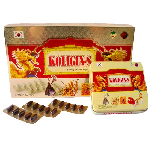 Sâm Koligin S – Hỗ trợ tăng cường sức đề kháng, giảm mệt mỏi và ngăn ngừa lão hoá cơ thể (60 viên)