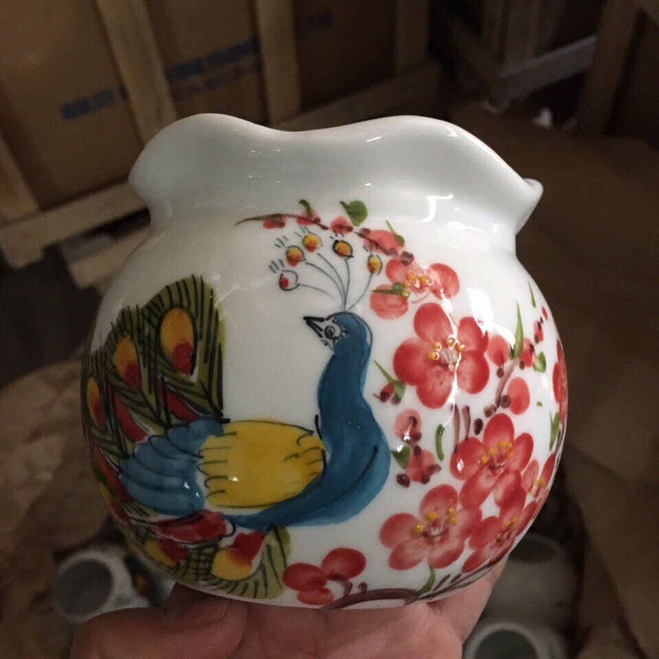 Đèn xông tinh dầu Bát Tràng size 15x10cm