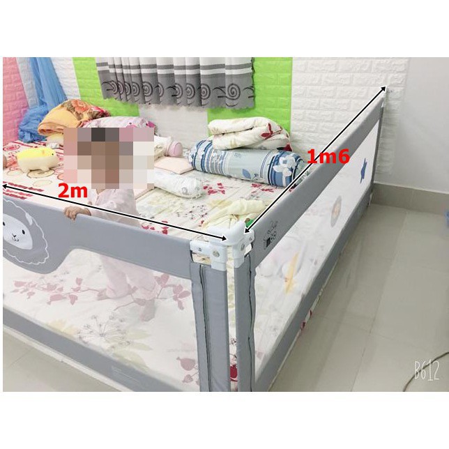 FREE SHIP !!! Thanh chắn giường / Chặn giường cao cấp dạng trượt Umoo - Hàng chính hãng