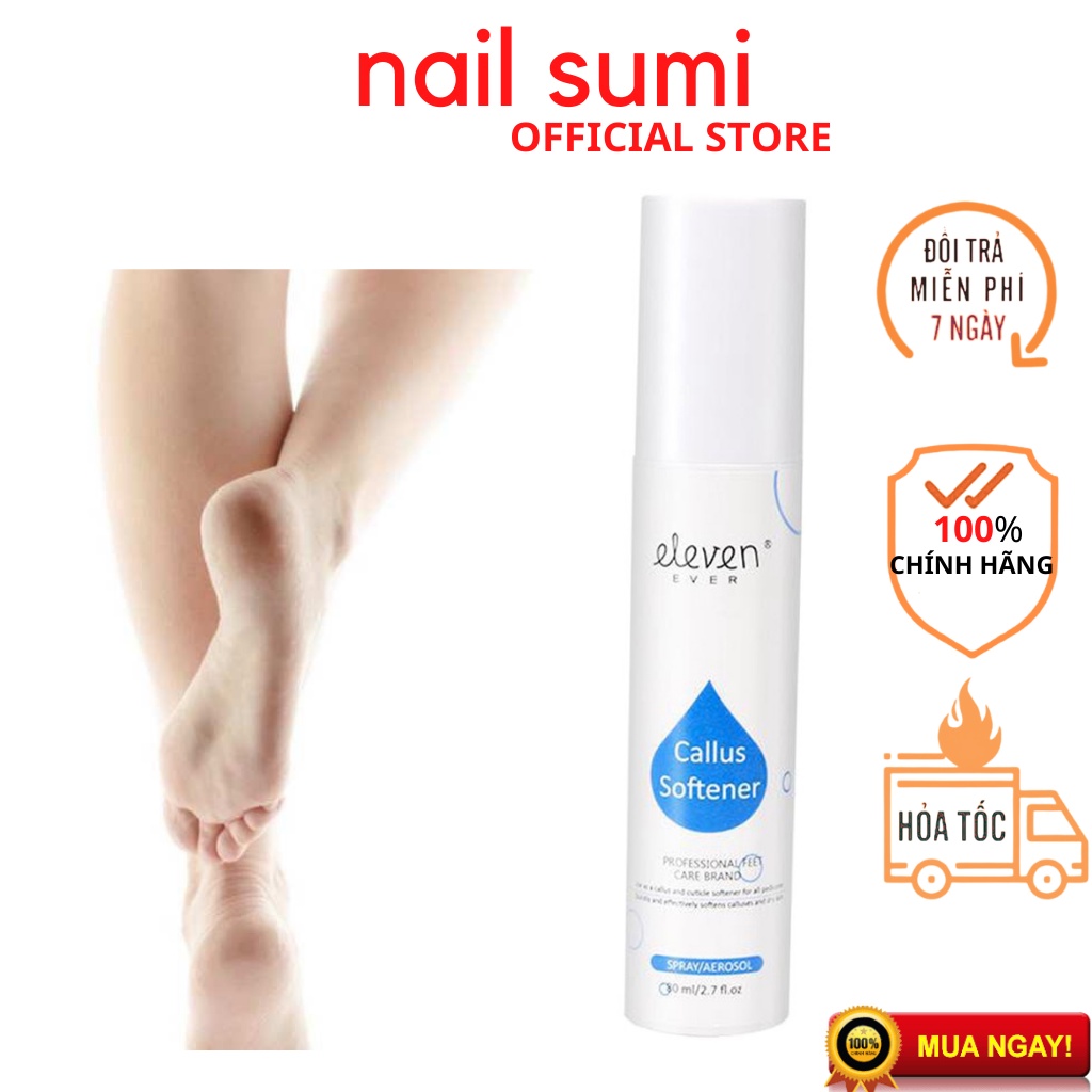 Chai xịt mềm da chà gót