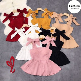 Áo 2 Dây Babydoll Cột Nơ Vai Lala Shop