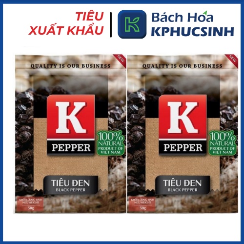 Tiêu đen xay K Pepper 50g KPHUCSINH - Hàng Chính Hãng