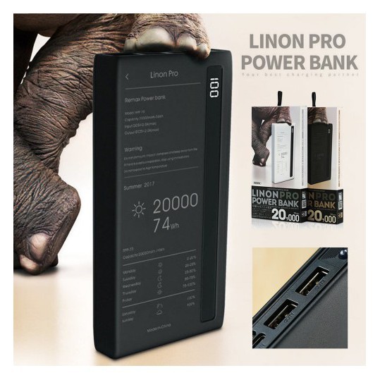 SẠC DỰ PHÒNG REMAX LINON PRO RPP-73 20000MAH