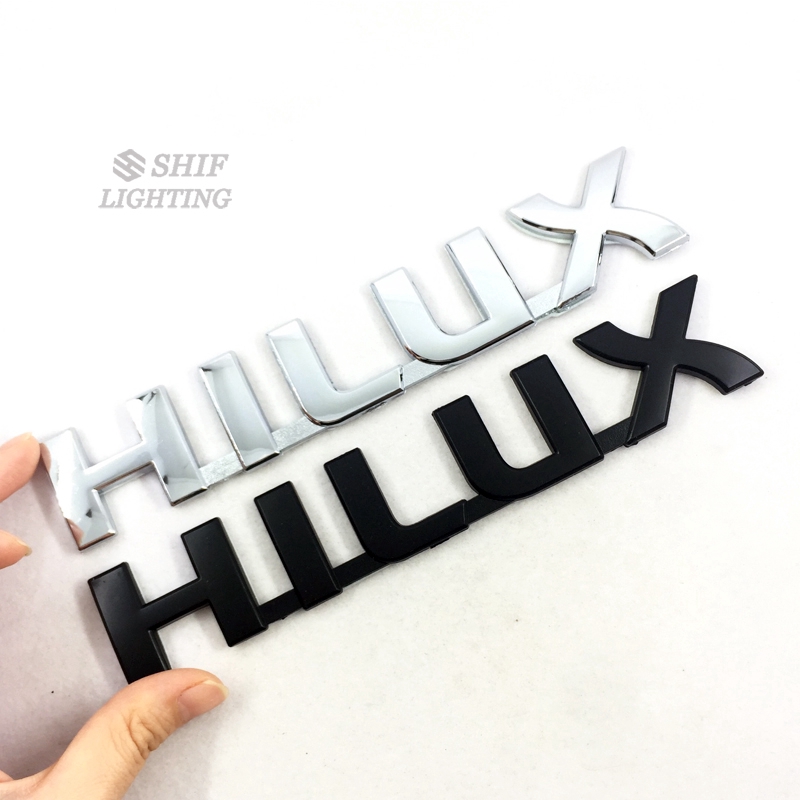 Logo trang trí xe hơi chữ HILUX dành cho xe Toyota
