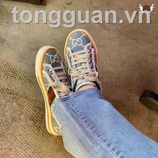 ❈✇Giày Thể Thao Vải canvas In logo GG tennis1977 Thời Trang Cho Cặp Đôi