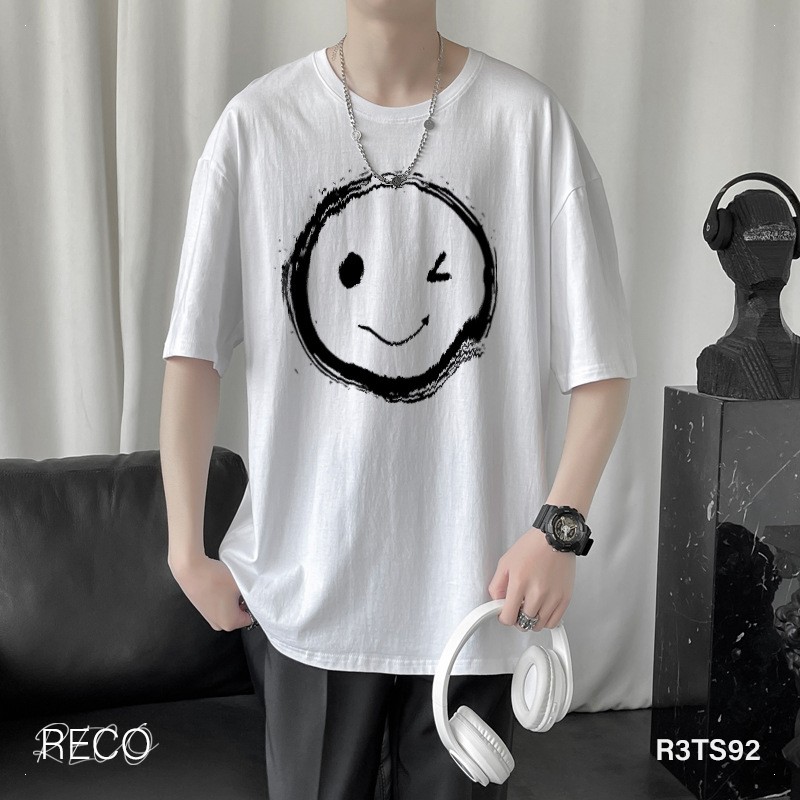 Áo thun, phông nam nữ Hàn Quốc cao cấp dáng rộng tay lỡ T-Shirt Loose R3TS92 Unisex