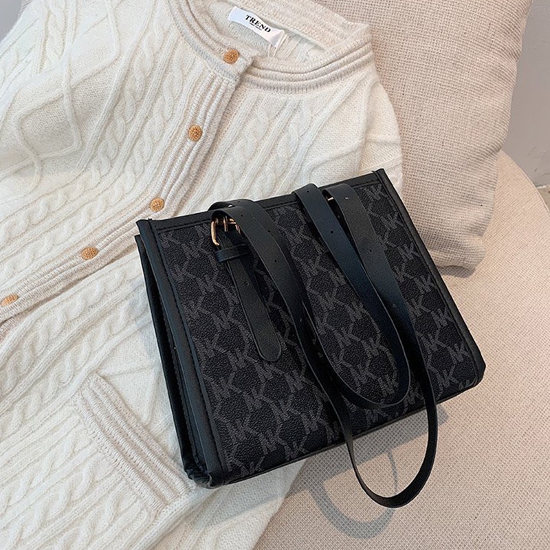 Túi Đeo Vai Cỡ Lớn In Chữ Phối Màu Thời Trang Cho Nữ