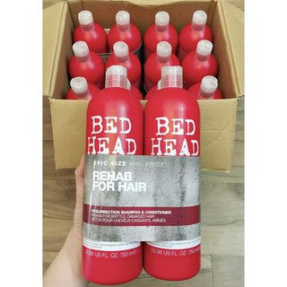 Dầu gội Tigi màu đỏ dành cho tóc khô 750ml BED HEAD TIGI URBAN ANTIDOTES Resurrection Shampoo