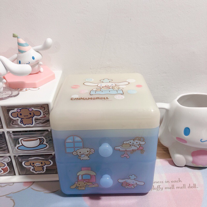 [ẢNH THẬT] Hộp đựng đồ mini để bàn Sanrio Cinnamoroll Pompompurin My Melody - BST Sanrio Miniso