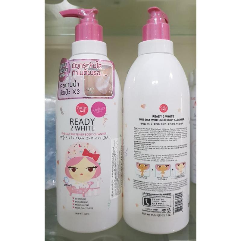 Sữa tắm trắng da Cathy Doll Ready 2 White One Day Whitener Body Cleanser 500ml