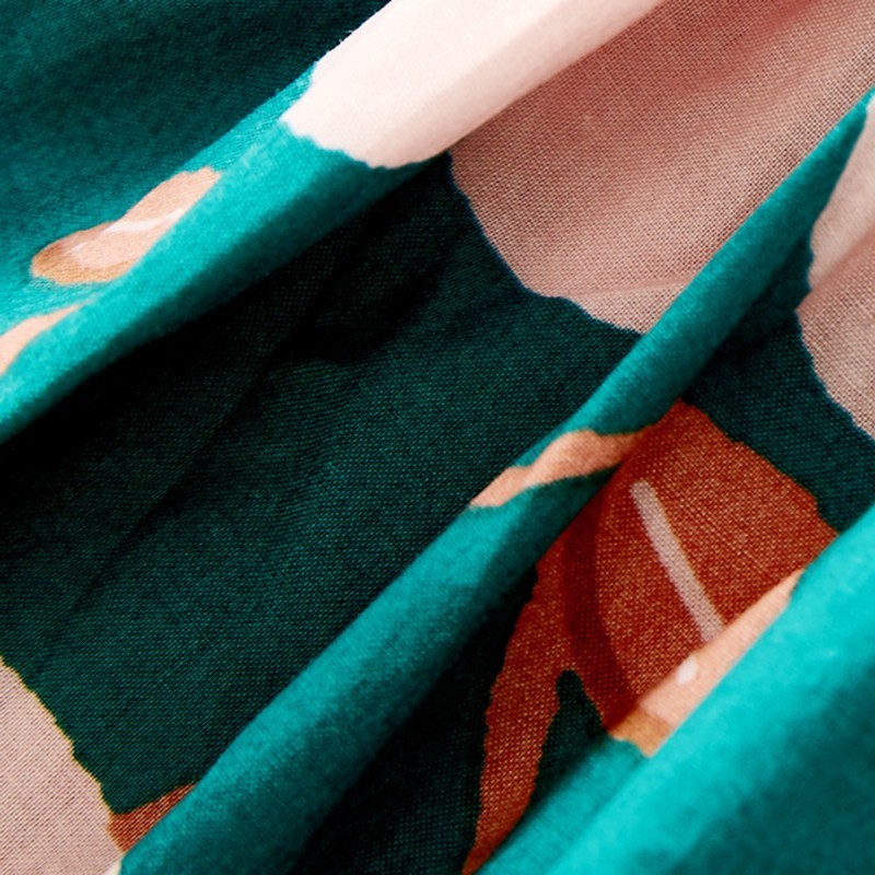 Đầm cotton 2 dây in hoa cho bé gái