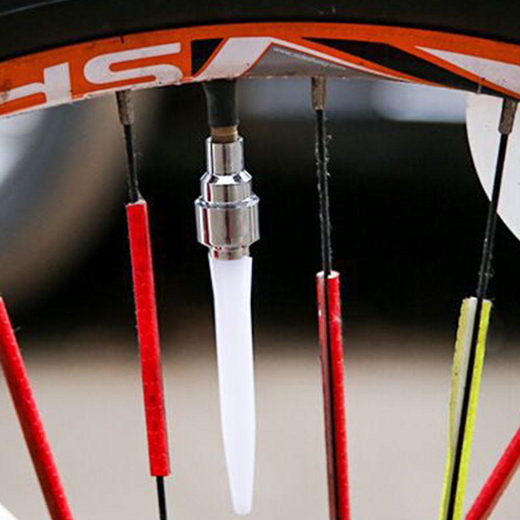 [GLOBAL] 2 Pcs/Set Bicycle Front Rear Wheel Valve Long Light Bike LED Cycling Tire Valve Cap Warning Lamp Bulb